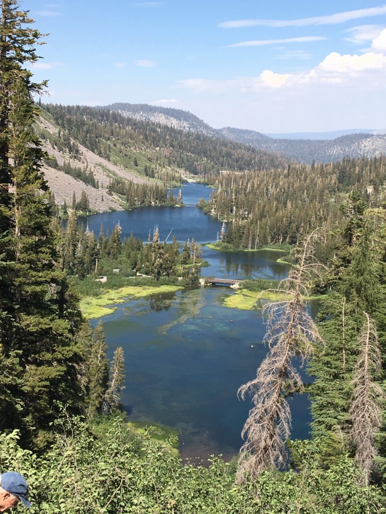 Mammoth Lakes California in the mountains.