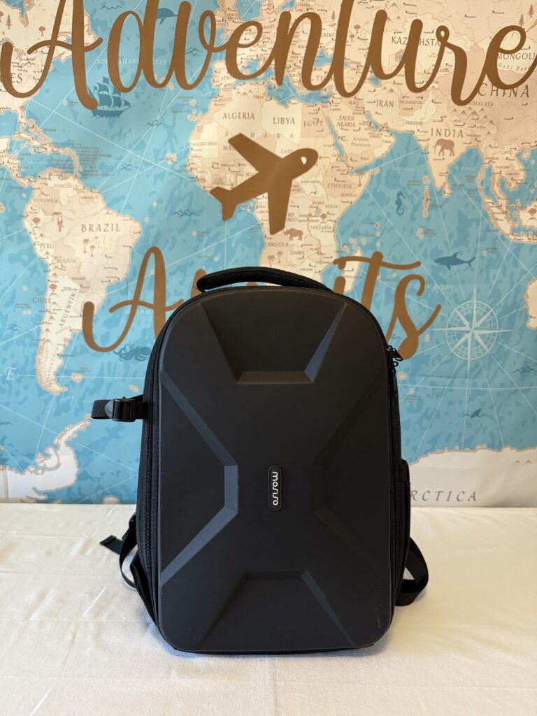 MOSISO camera backpack with side access and adjustable dividers, designed for photographers.