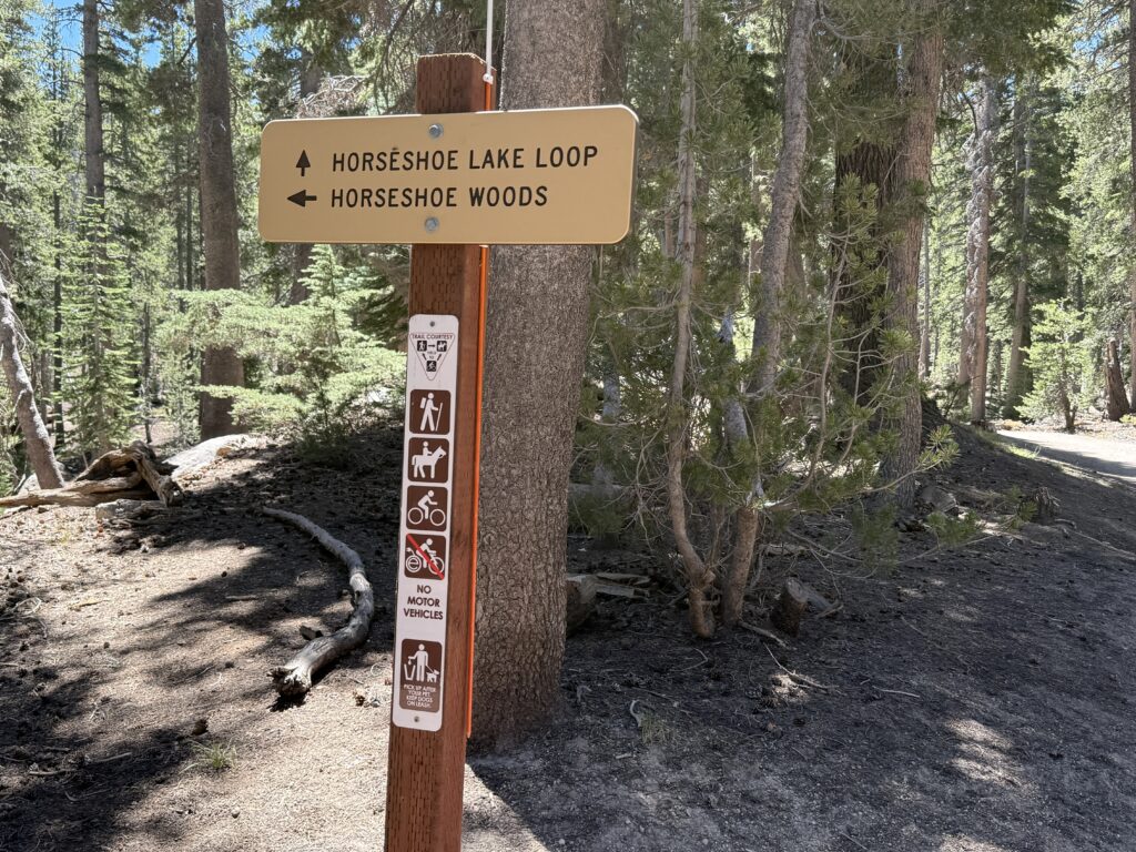 Horseshoe Lake Loop Sign